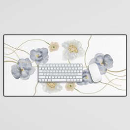 Wildflowers and Pansy Floral Desk Mat