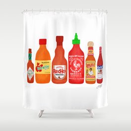 Hot Sauces Shower Curtain