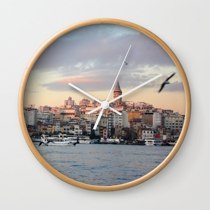 Sunset in Istanbul  Wall Clock