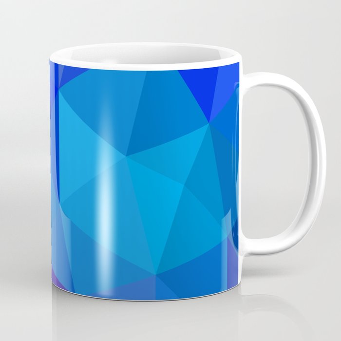 Sapphire Low Poly Coffee Mug
