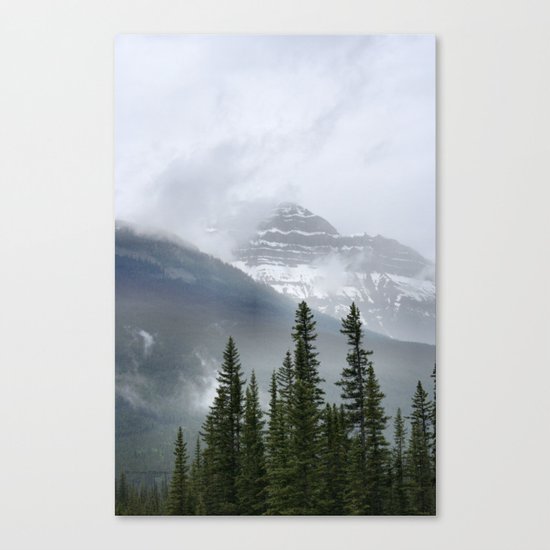 Misty Mountain Top Canvas Print