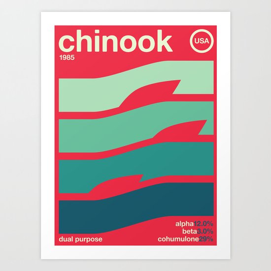 chinook//single hop Art Print