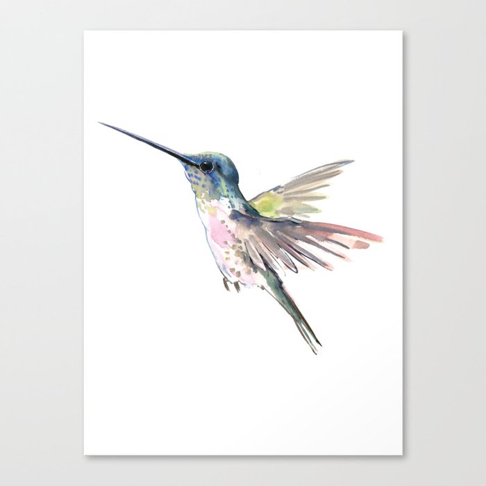 Flying Little Hummingbird Leinwanddruck