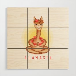 Llamaste Wood Wall Art