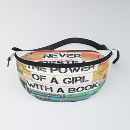Girl with a book, RBG quote Fanny Pack