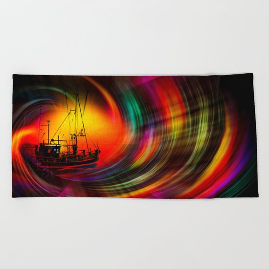 Time Tunnel 3 Beach Towel