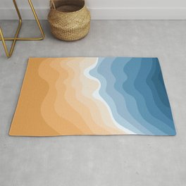 Abstract print sea and beach Area & Throw Rug