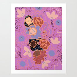 Pink Ladies of Love Art Print