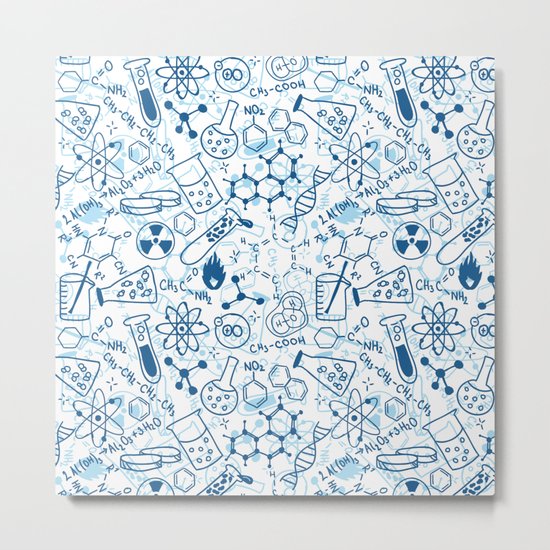 School chemical pattern #2 Metal Print