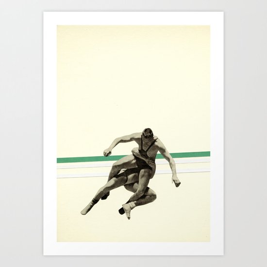 The Wrestler Art Print