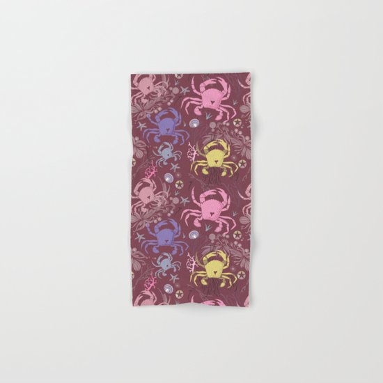 Crab pattern Hand & Bath Towel