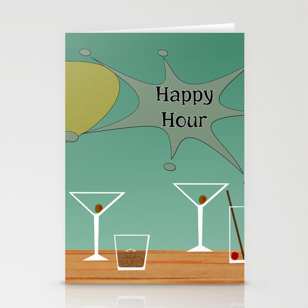 happy hour Stationery Cards