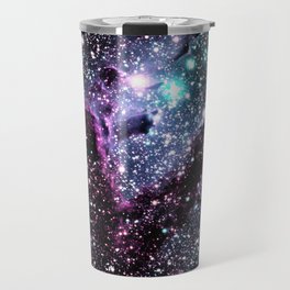 Eagle Nebula Pillars of Creation Purple Periwinkle Aqua Travel Mug
