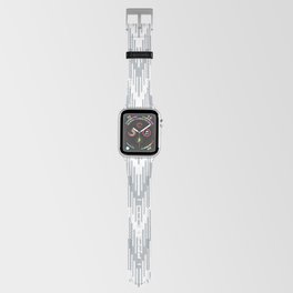 Gray and White Striped Chevron Ripple Pattern Pairs Dulux 2022 Trending Colour Restful Slumber Apple Watch Band