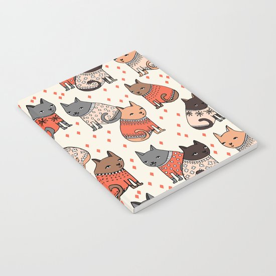 Sweater Cats - by Andrea Lauren Notebook
