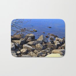 Tree and Rocks at the Lake Bath Mat | Film, Outdoors, Waterscape, Wilderness, Digital, Beach, Hdr, North, Water, Rocky 
