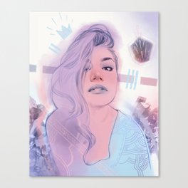 Blue Queen Canvas Print