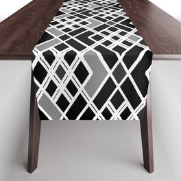 Abstract geometric pattern - gray. Table Runner