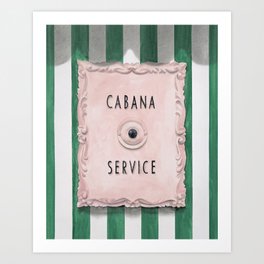 Press For Cabana Service Art Print