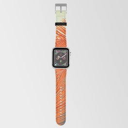 Palm Leaves, Orange Apple Watch Band