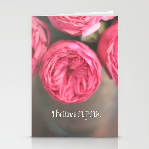 i believe in pink.  Stationery Cards
