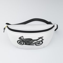 Motorcycle Silhouette. Fanny Pack
