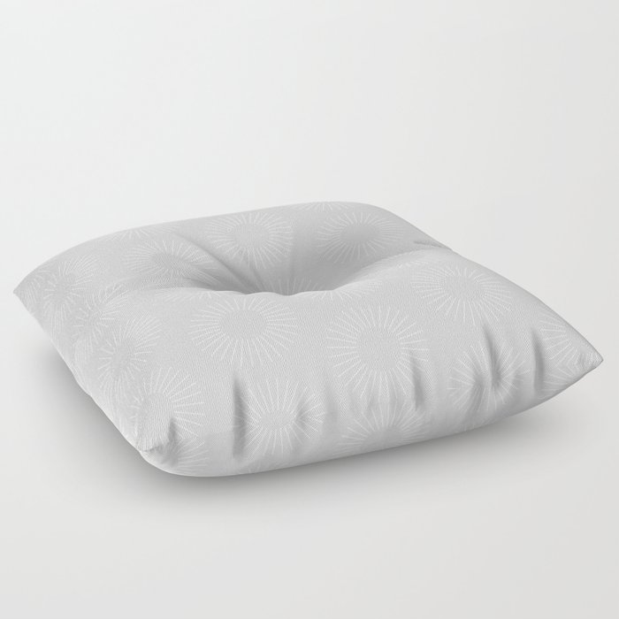 Minimalist Sunray Pattern VII Floor Pillow
