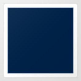 Sloane Navy solid - navy blue solid pillow, navy coordinate Art Print
