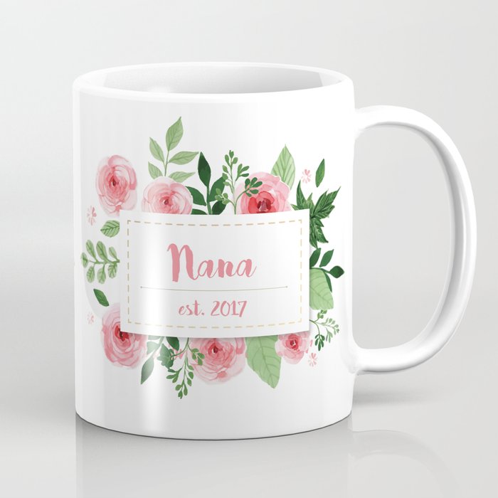 nana est. 2017 floral announcement Coffee Mug
