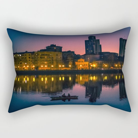 Night boating Rectangular Pillow