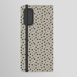 Hand-Drawn Dots – Cream Android Wallet Case