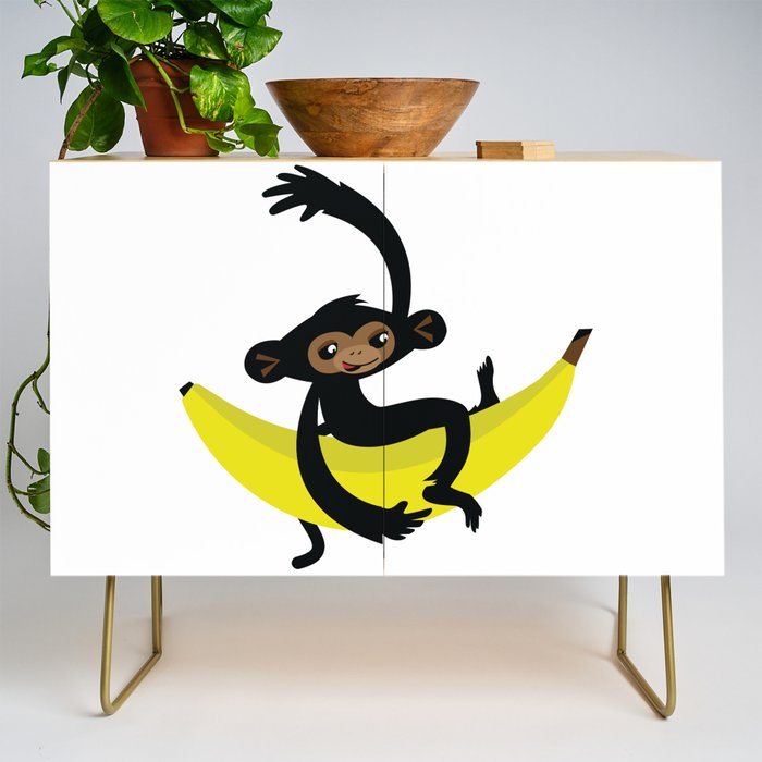 Monkey with a banana Credenza