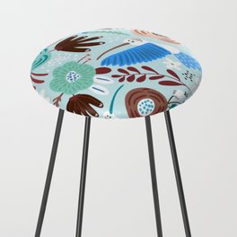 Colibri Birds and Flowers 2 Counter Stool