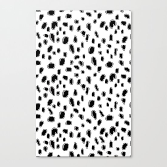 Spots Blouse Pink Belt Canvas Print