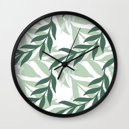 Leaves And Plants Wall Clock