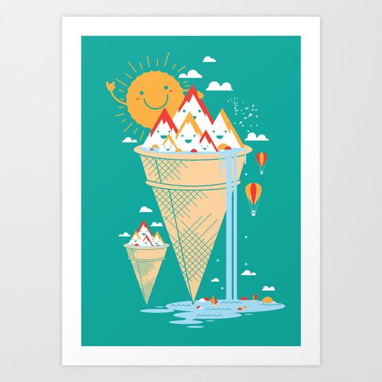 mystery island Art Print