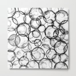 Dirty bubbles Metal Print | Painting, Circles, Black And White, Dirtybubbles, Abstractcircle, Circle, Digital, Grungeart, Abstractgrunge, Grungebubbles 