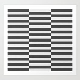 Mid Century Modern Stripes Art Print
