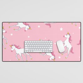 beautiful unicorns Desk Mat
