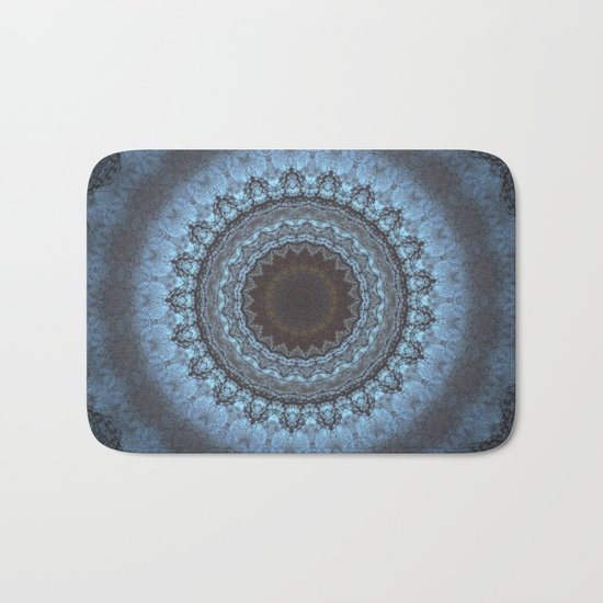 Bohemian Blue Bath Mat