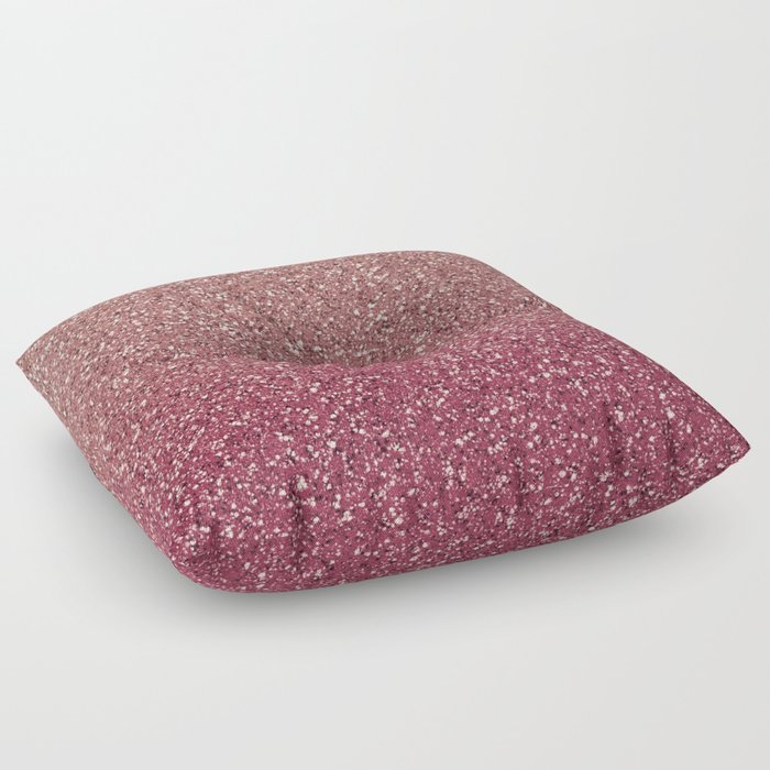 Pastel Pink Ombre Glitter Floor Pillow