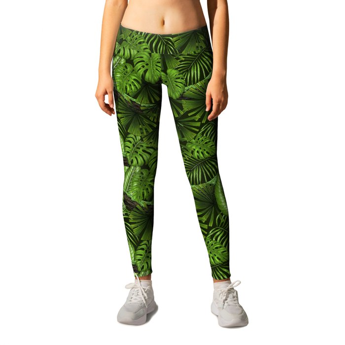 Jungle leaves  Leggings