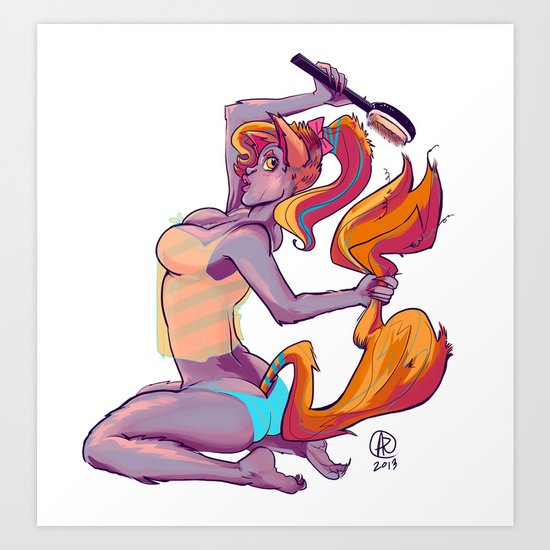 Luna Art Print