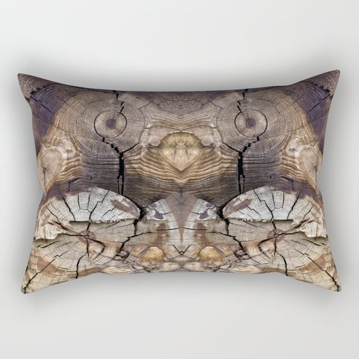 Dog-Wood Owl Rectangular Pillow