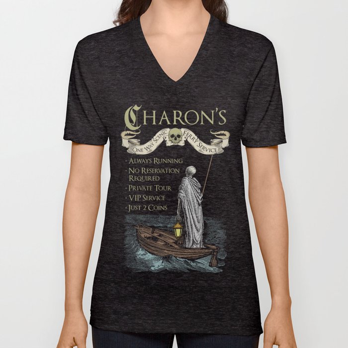 Charon's Ferry Service V Neck T Shirt