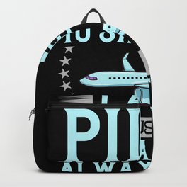 Airplane Pilot Plane Aircraft Flyer Flying Backpack
