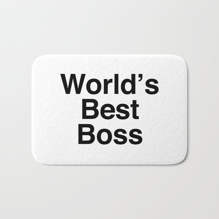 World's Best Boss Bath Mat