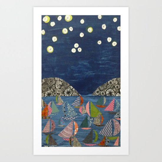 night sailing Art Print