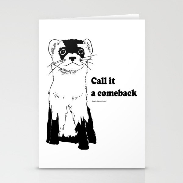 Comeback Species - Ferret Stationery Cards
