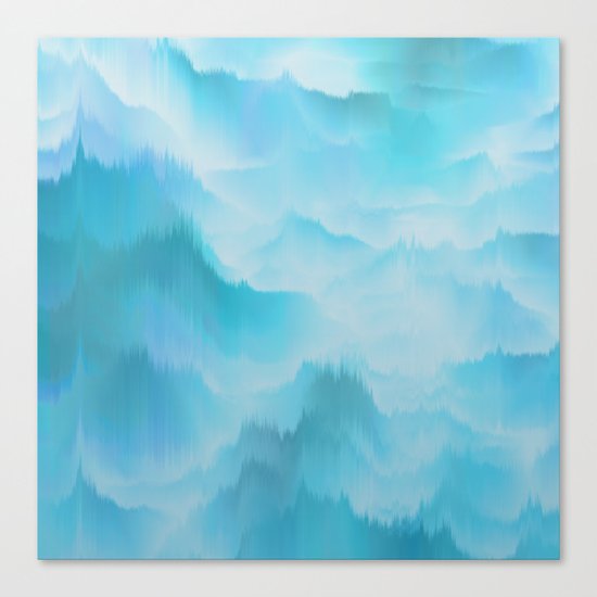 Clouds and mountains. Abstract. Canvas Print